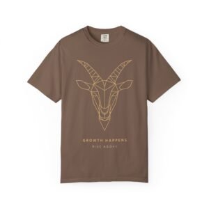 Growth Happends T-shirt with Goat Design